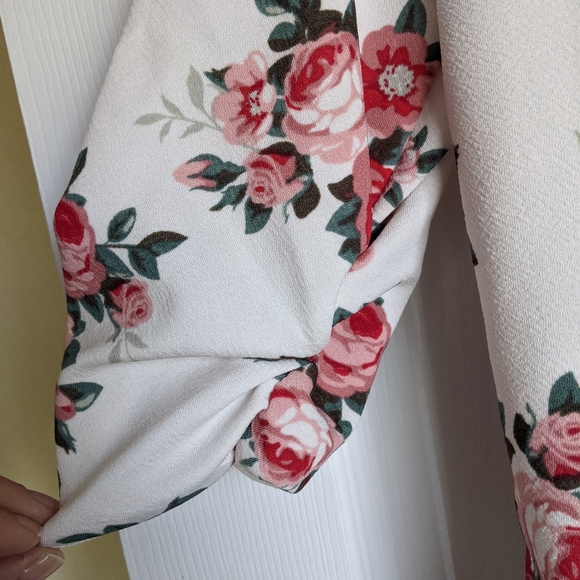 Floral open cardigan jacket - Picture 2 of 5